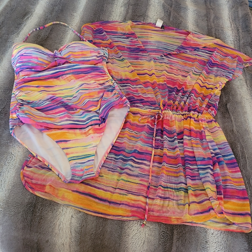 Lauren Ralph Lauren Swimsuit and cover up
